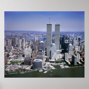 Poster World Trade Center et le skyline NYC