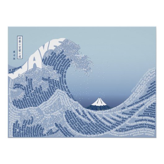 Poster World Word Wave (Devant)
