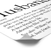 Poster World's Best Ever Husband Definition Modern Fun (Coin)