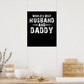 Poster Worlds Best Husband et papa (Cuisine)