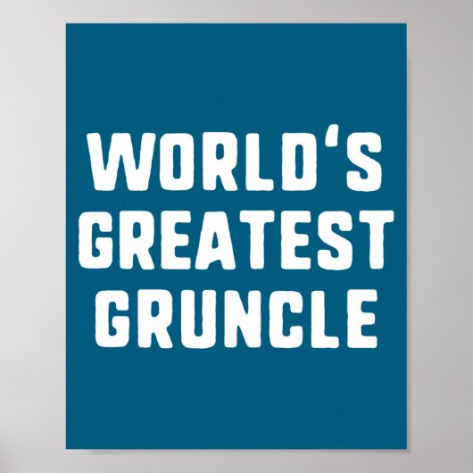 Poster World's Greatest Ncle Funny Family Long Sleeve (Devant)