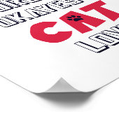 Poster World's Okayest Amoureux des chats Drôle Citation (Coin)