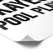 Poster Worlds Okayest Pool Player Funny Sarcastic Billiar (Coin)