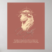Poster Worthy, Christian faith Scripture wall art (Devant)