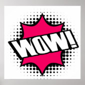 Poster WOW Style de dessin de la vieille école (Devant)