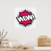 Poster WOW Style de dessin de la vieille école (Cuisine)