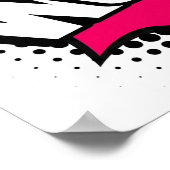 Poster WOW Style de dessin de la vieille école (Coin)