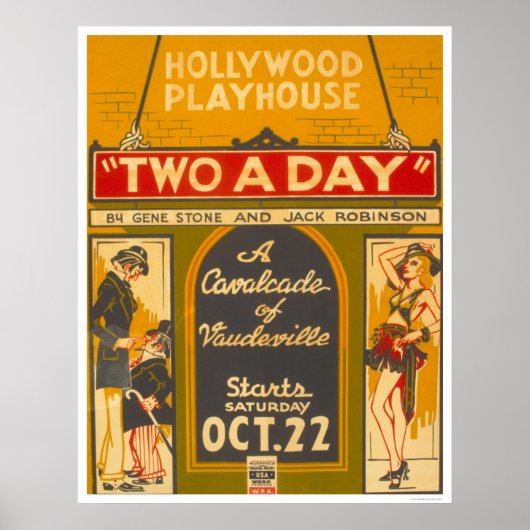 Poster WPA CavalcadeVaudeville1938 (Devant)