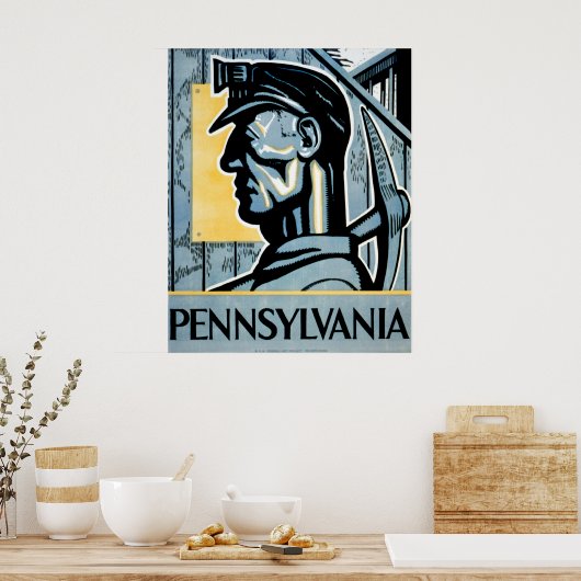 Poster WPA de Pennsylvanie (Cuisine)