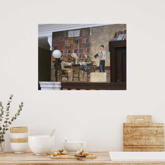Poster WPA Murals 8 ~ print (Cuisine)