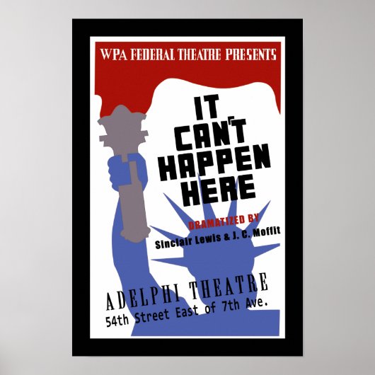 Poster WPA ne peut pas se produire ici (Devant)