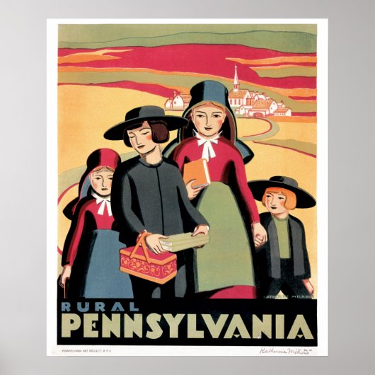 Poster WPA Pennsylvanie (Devant)
