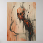 Poster Wraith en fleur - Imaginaire sombre surréaliste (Devant)