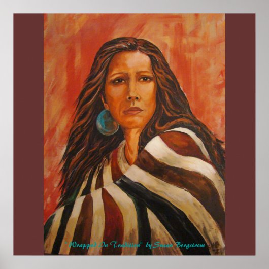 Poster " Wrapped In Tradition" par Susan Ber... (Devant)