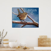 POSTER WREN EN HIVER : ART : BIBLE VERSE, PSALMS (Cuisine)