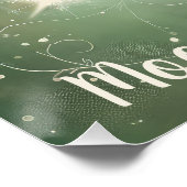 Poster Wren oiseau bébé dormir sur la Lune (Coin)