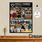 Poster Wrestling High School Senior 7 Photo Collage