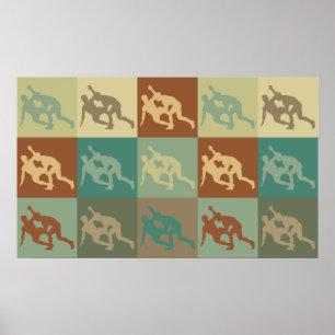 Poster Wrestling Pop Art