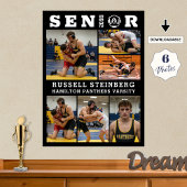 Poster Wrestling Senior Graduate 6 Photo Collage