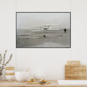 Poster Wright Brothers Flyer First Plane Flight Aviation (Cuisine)