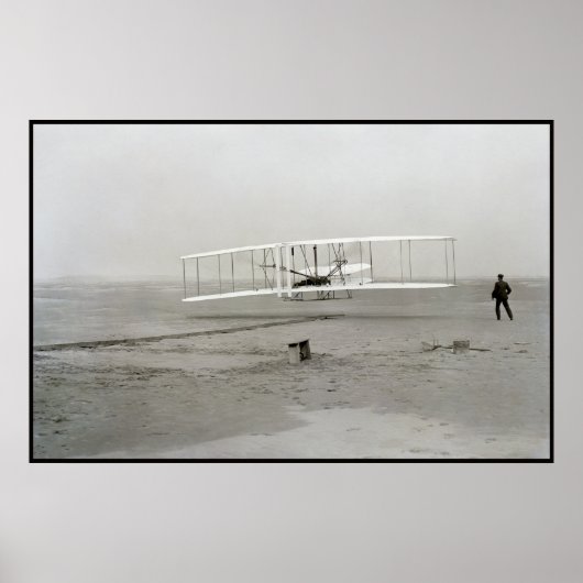 Poster Wright Brothers Flyer First Plane Flight Aviation (Devant)