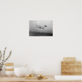 Poster Wright Brothers Glider En Vol - Kitty Hawk (Cuisine)