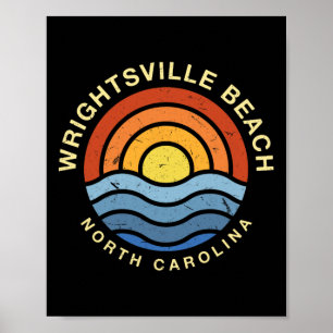 Poster Wrightsville Beach North Carolina Nc Summer Wilmin
