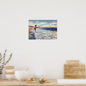 Poster Wrightsville Beach North Carolina Surf Pêche (Cuisine)