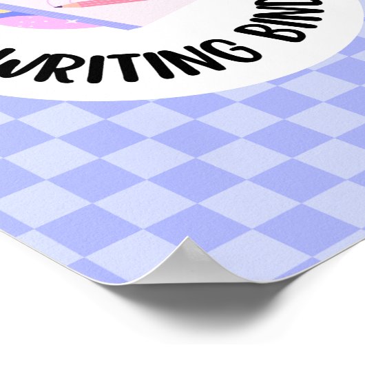 Poster writing binder title page insert (Coin)