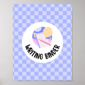 Poster writing binder title page insert (Devant)