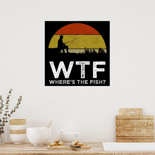 Poster WTF - Où est le poisson ? (Cuisine)