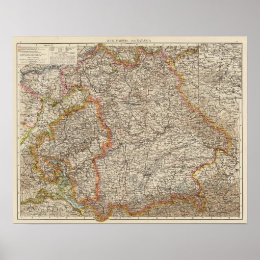 Poster Wurtemberg, Bavière (Devant)