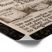 Poster WW1 Ration de sucre Vintage (Coin)