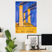 Poster WW1 vintage. (Bureau à domicile)