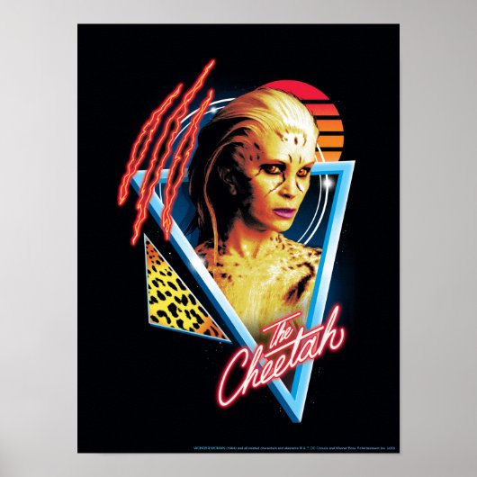 Poster WW84 | L'insigne de caractère de la Cheetah Retrow (Devant)