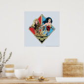 Poster WW84 | Retro Comic Barbara Minerva & Wonder Woman (Cuisine)