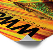 Poster WW84 | Rouge-Orange Wonder Woman Kaleidoscope (Coin)