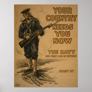 Poster WW I votre pays a besoin de vous