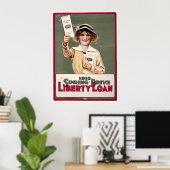 Poster WWI War Bond Drive (Bureau à domicile)