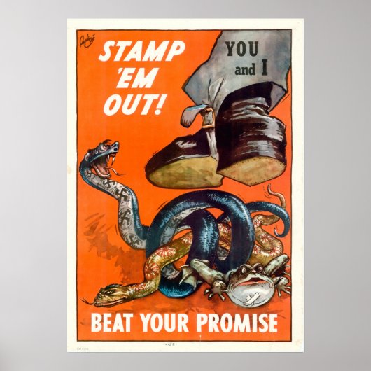 Poster WWII Stamp 'Em Out! (Devant)