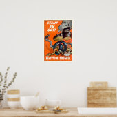 Poster WWII Stamp 'Em Out! (Cuisine)