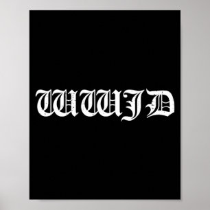 Poster Wwjd que ferait jésus inspirationnel