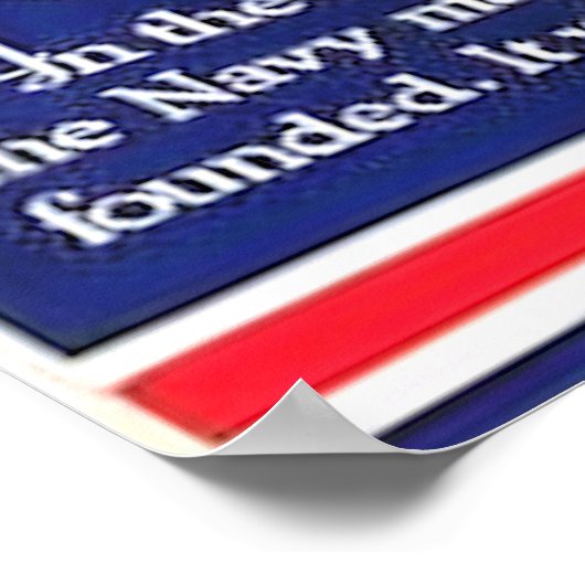 Poster WWWII 1941 op marinedag (Hoek)