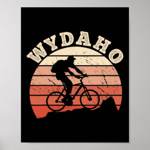 Poster Wydaho Wyoming Idaho VTT Cycliste