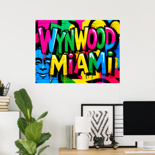 Poster Wynwood Miami Floride