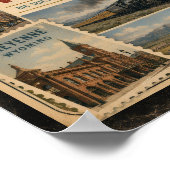 Poster Wyoming Style Authentique Vintage (Coin)