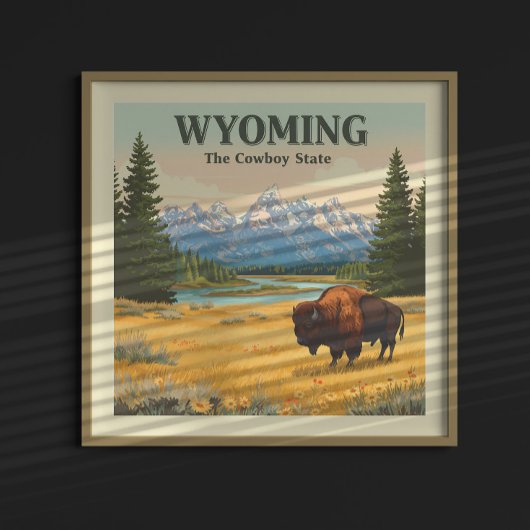Poster Wyoming vintage