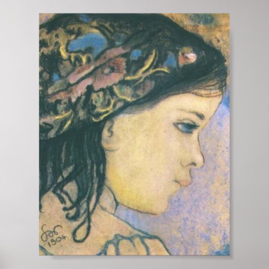 Poster Wyspianski, Helenka - La fille de l'artiste, 1904 (Devant)