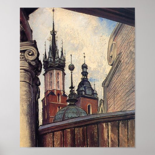 Poster Wyspianski, Les Tours de l'église Sainte-Marie, 19 (Devant)