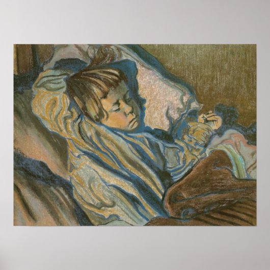 Poster Wyspianski, Mietek Sleeping, 1902 (Devant)